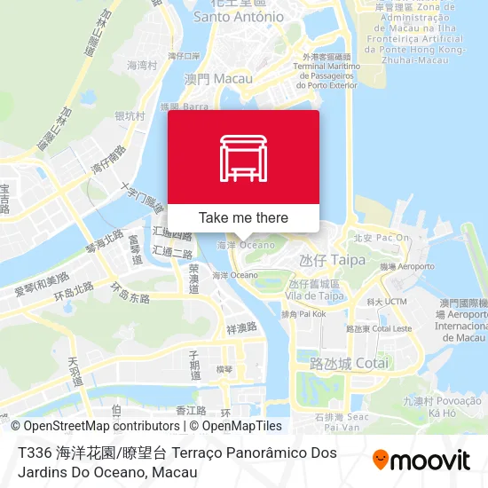 T336 海洋花園 / 瞭望台 Terraço Panorâmico Dos Jardins Do Oceano地圖