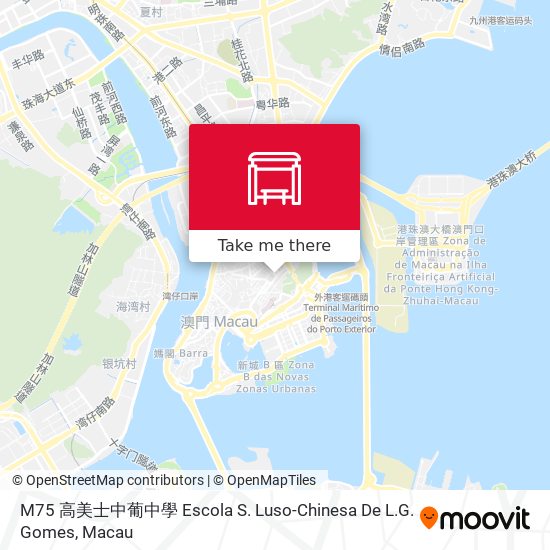 M75 高美士中葡中學 Escola S. Luso-Chinesa De L.G. Gomes map