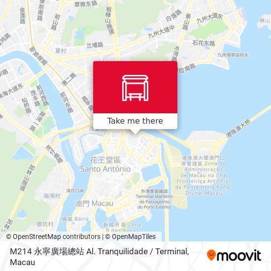 M214 永寧廣場總站 Al. Tranquilidade / Terminal map