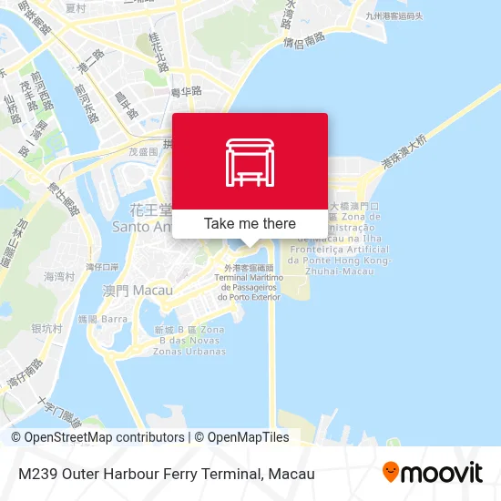 M239 外港碼頭 Terminal Marítimo De Passageiros Do Porto Exterior, Outer Harbour Ferry Terminal地圖