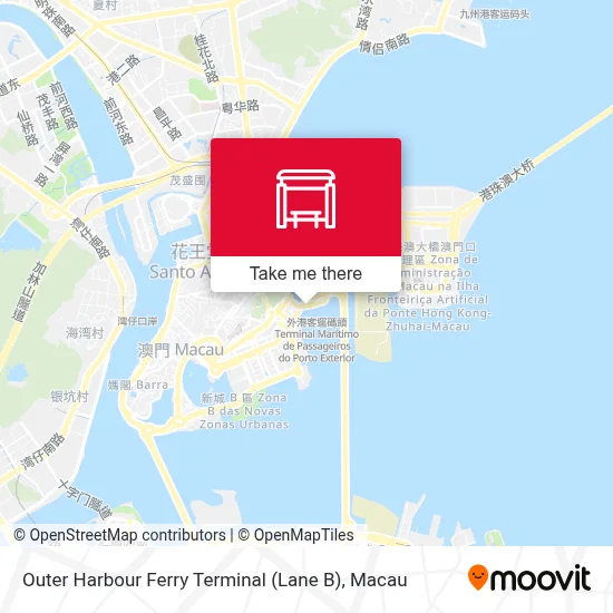 M239 / 2 外港碼頭 (B車道) Terminal Marítimo De Passageiros Do Porto Exterior, Outer Harbour Ferry Terminal (B Via / Lane)地圖
