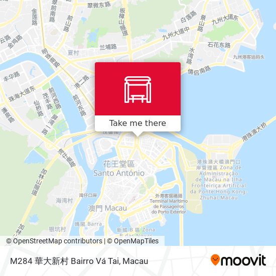 M284 華大新村 Bairro Vá Tai map