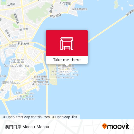 澳門口岸 Macau map