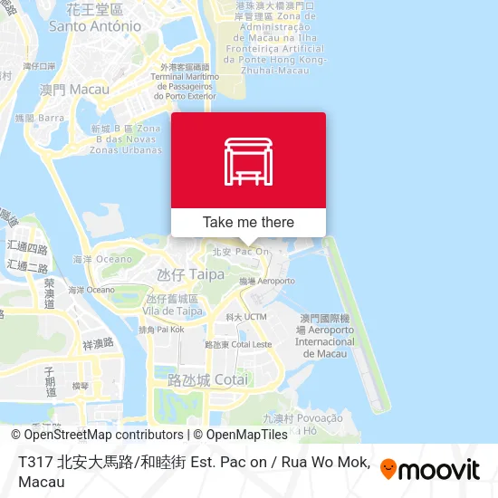 T317 北安大馬路 / 和睦街  Est. Pac on / Rua Wo Mok地圖