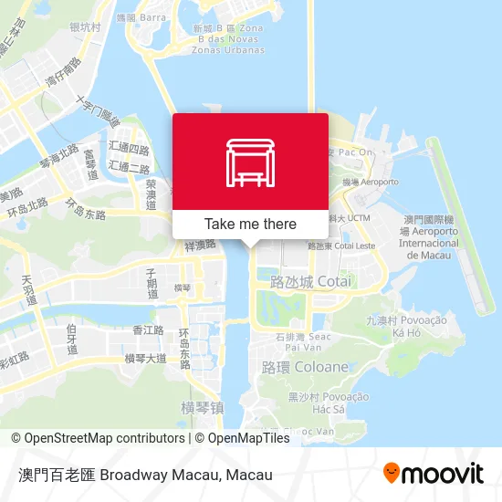 澳門百老匯 Broadway Macau map