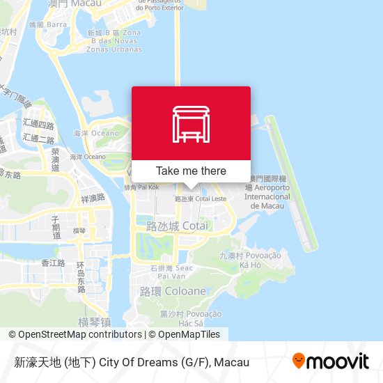 新濠天地 (地下) City Of Dreams (G/F) map