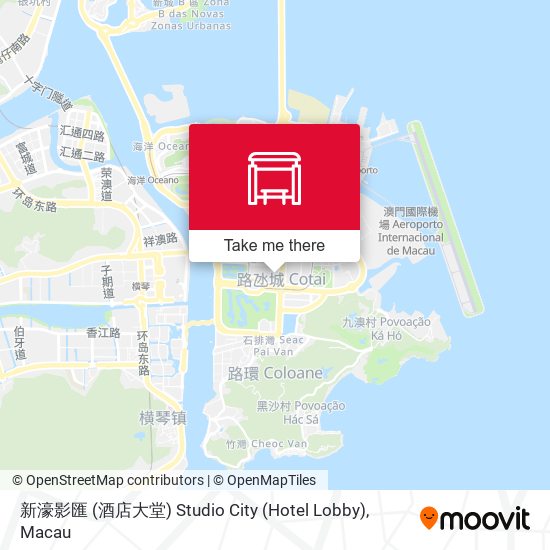 新濠影匯 (酒店大堂) Studio City (Hotel Lobby) map