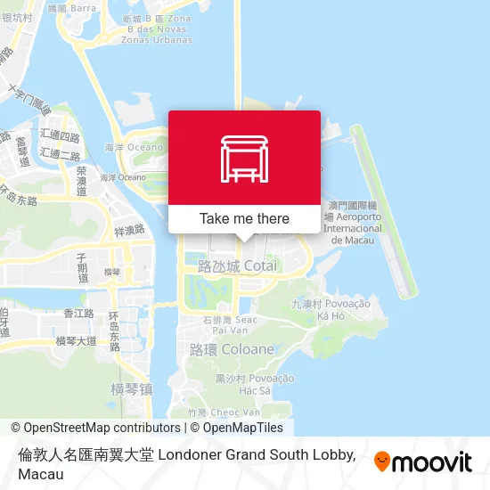 倫敦人名匯南翼大堂 Londoner Grand South Lobby map