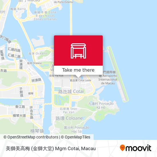 美獅美高梅 (金獅大堂) Mgm Cotai map