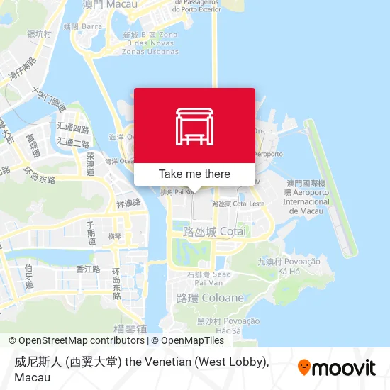 威尼斯人 (西翼大堂) the Venetian (West Lobby) map