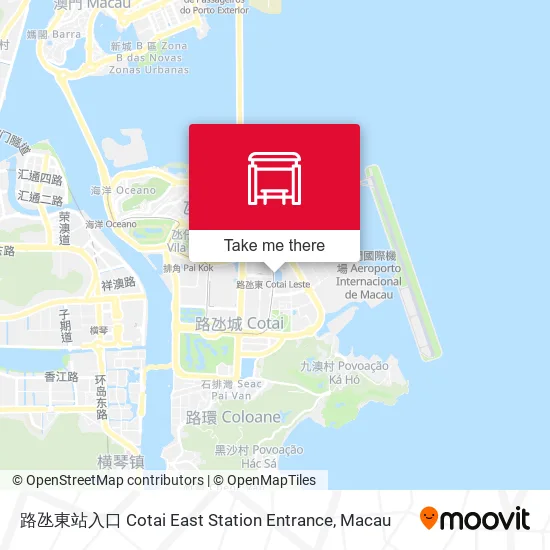 路氹東站入口 Cotai East Station Entrance地圖