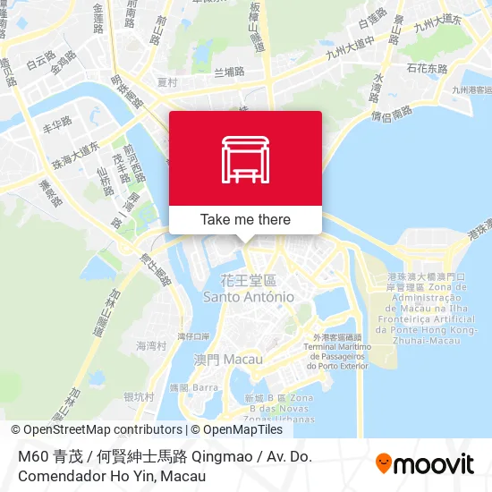M60 青茂 / 何賢紳士馬路 Qingmao / Av. Do. Comendador Ho Yin地圖