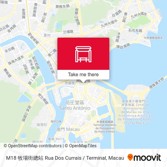 M18 牧場街總站 Rua Dos Currais / Terminal map