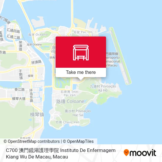 C700 澳門鏡湖護理學院 Instituto De Enfermagem Kiang Wu De Macau map