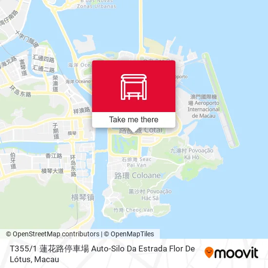 T355 / 1 蓮花路停車場 Auto-Silo Da Estrada Flor De Lótus地圖