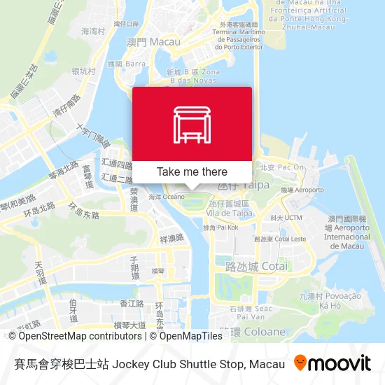 賽馬會穿梭巴士站 Jockey Club Shuttle Stop地圖
