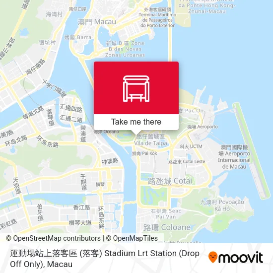 運動場站上落客區 (落客) Stadium Lrt Station (Drop Off Only)地圖