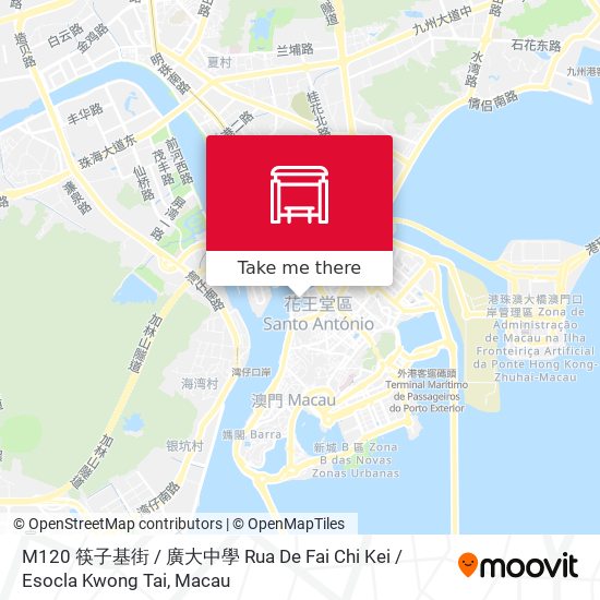 M120 筷子基街 / 廣大中學 Rua De Fai Chi Kei / Esocla Kwong Tai map