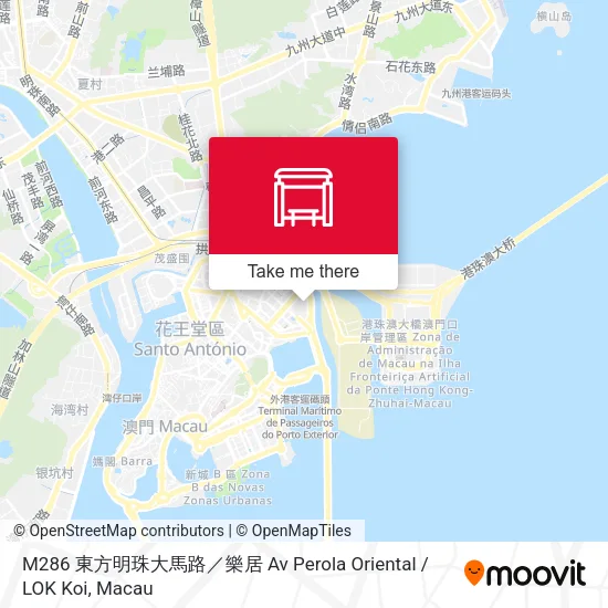 M286 東方明珠大馬路／樂居 Av Perola Oriental / LOK Koi map