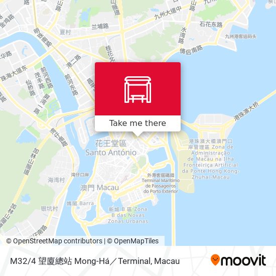 M32/4 望廈總站 Mong-Há／Terminal map