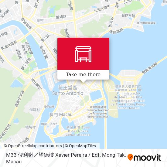 M33 俾利喇／望德樓 Xavier Pereira / Edf. Mong Tak地圖