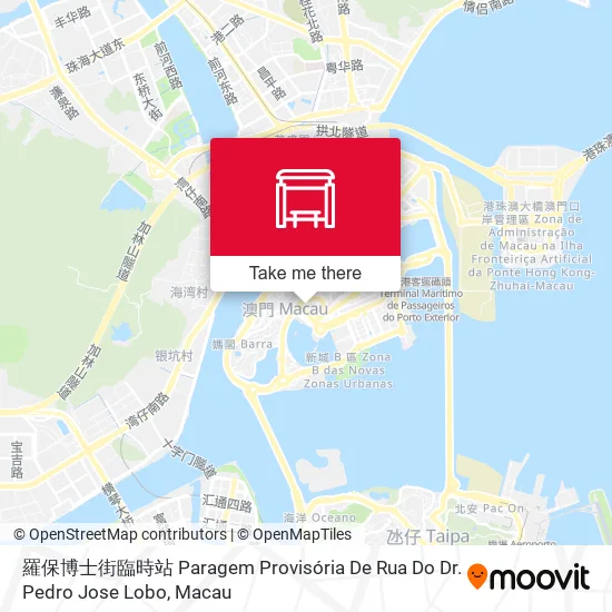 羅保博士街臨時站 Paragem Provisória De Rua Do Dr. Pedro Jose Lobo地圖