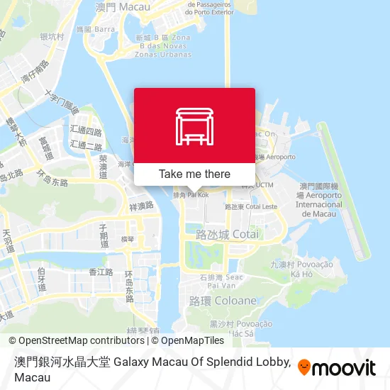 澳門銀河水晶大堂 Galaxy Macau Of Splendid Lobby地圖