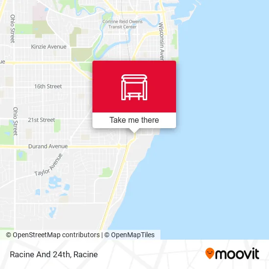 Mapa de Racine And 24th