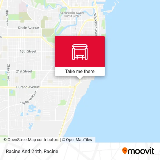 Mapa de Racine And 24th