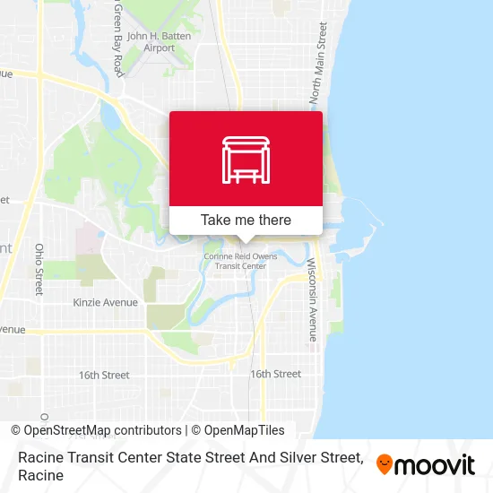 Racine Transit Center State Street And Silver Street map