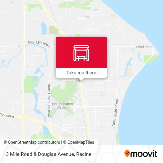 3 Mile Road & Douglas Avenue map
