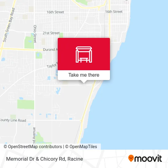 Memorial Dr & Chicory Rd map