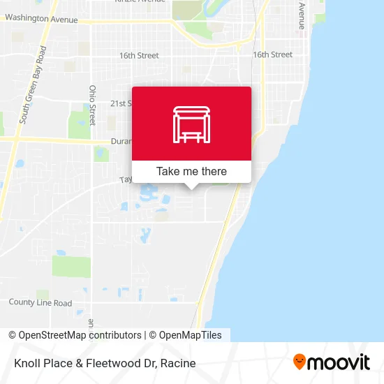 Knoll Place & Fleetwood Dr map