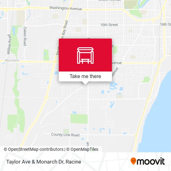 Taylor Ave & Monarch Dr map