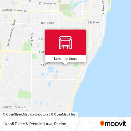 Knoll Place & Rosalind Ave map