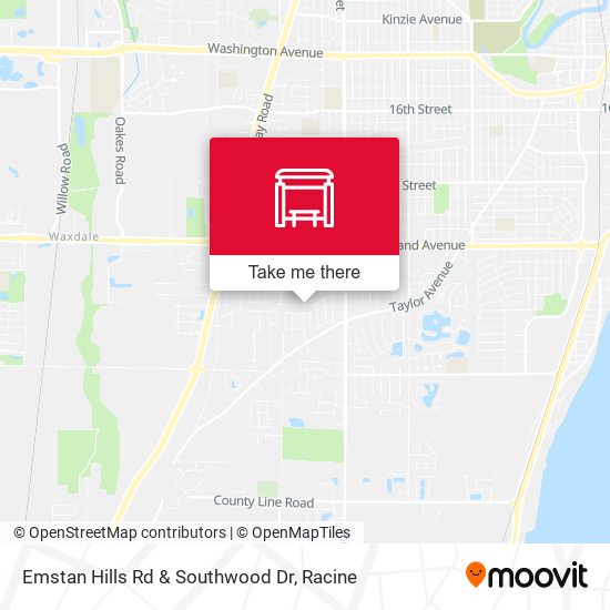 Emstan Hills Rd & Southwood Dr map