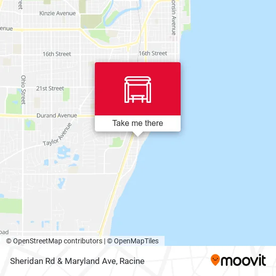 Mapa de Sheridan Rd & Maryland Ave