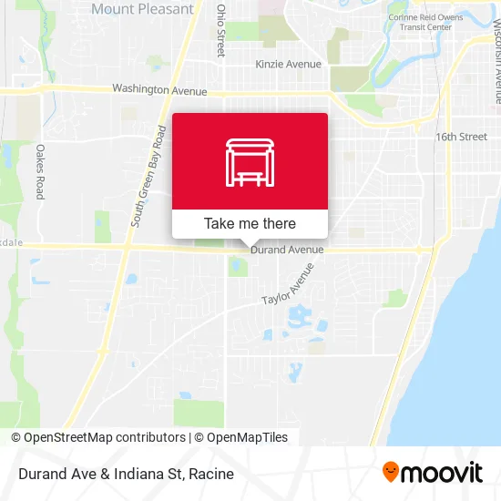 Mapa de Durand Ave & Indiana St