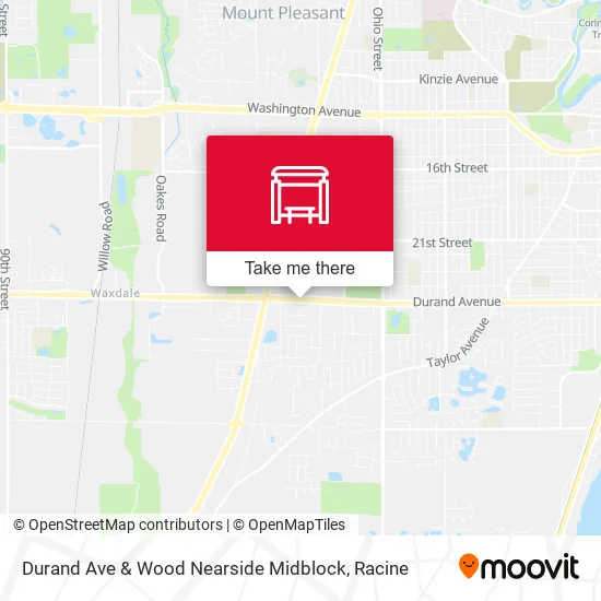 Mapa de Durand Ave & Wood Nearside Midblock