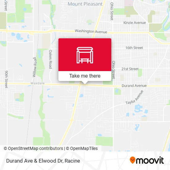 Durand Ave & Elwood Dr map