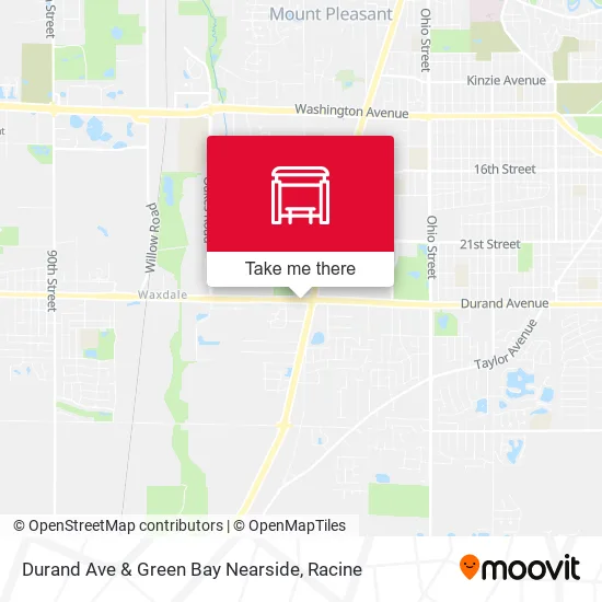 Mapa de Durand Ave & Green Bay Nearside