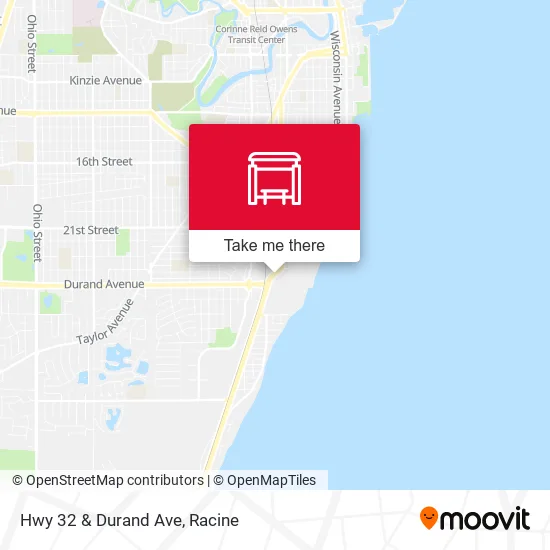 Mapa de Hwy 32 & Durand Ave