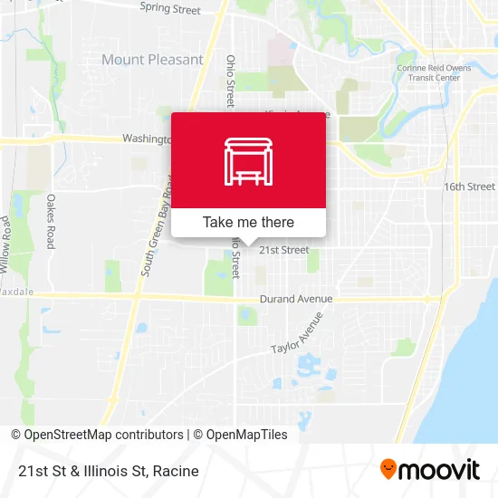 21st St & Illinois St map