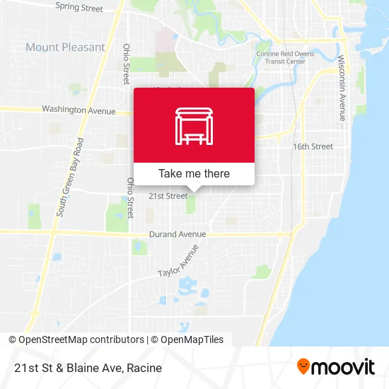 Mapa de 21st St & Blaine Ave