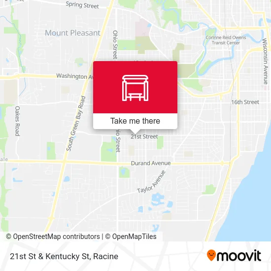 21st St & Kentucky St map