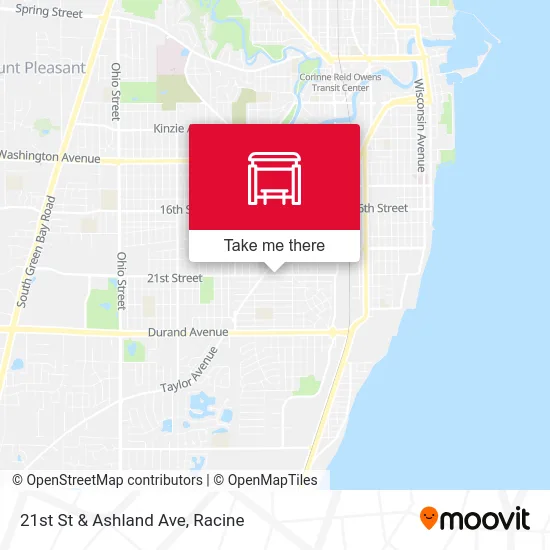 21st St & Ashland Ave map