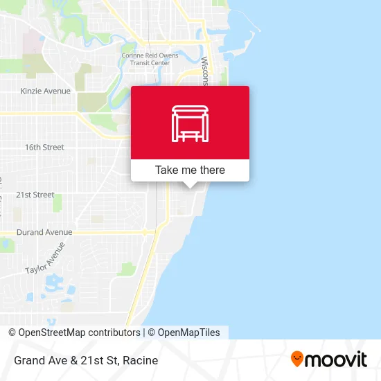 Grand Ave & 21st St map
