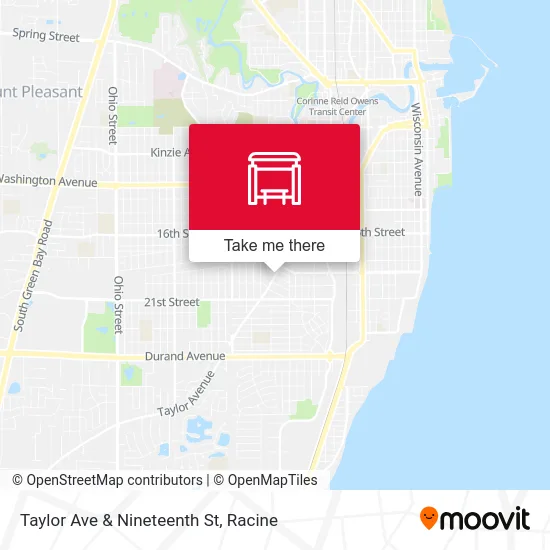 Taylor Ave & Nineteenth St map