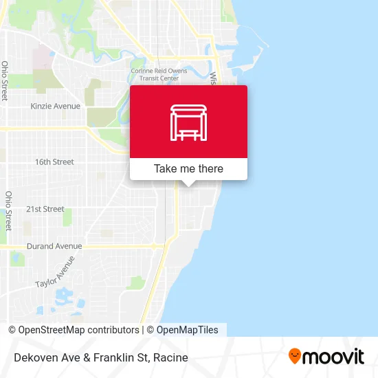 Dekoven Ave & Franklin St map
