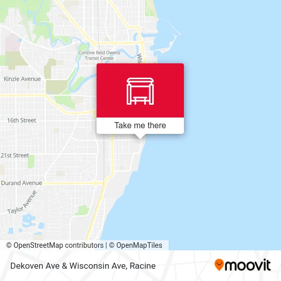 Dekoven Ave & Wisconsin Ave map